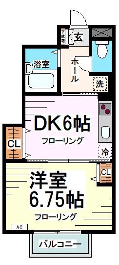 イルマーレ千歳船橋 102号室 間取り