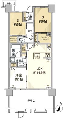 レジデンスコート世田谷桜丘 間取り