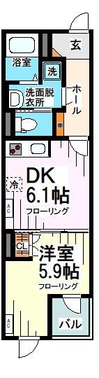 GRANPASEO成城学園前 202号室 間取り