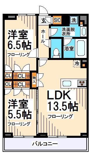 TELLUS八幡山 303号室 間取り