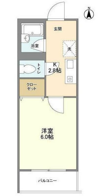 ホワイトガーデニア 102号室 間取り