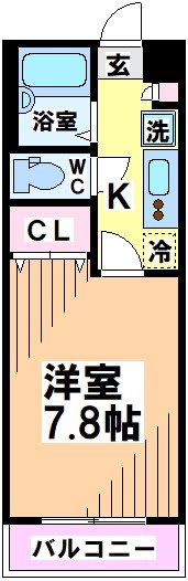 セントポリア多摩川 403号室 間取り