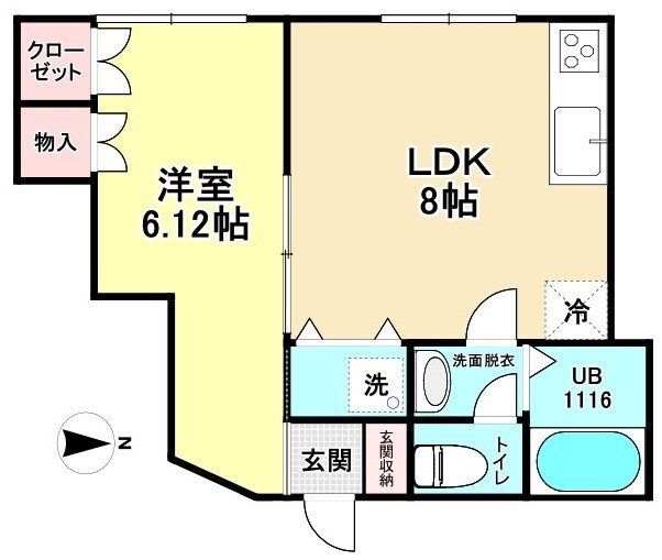 ファイン経堂 101号室 間取り