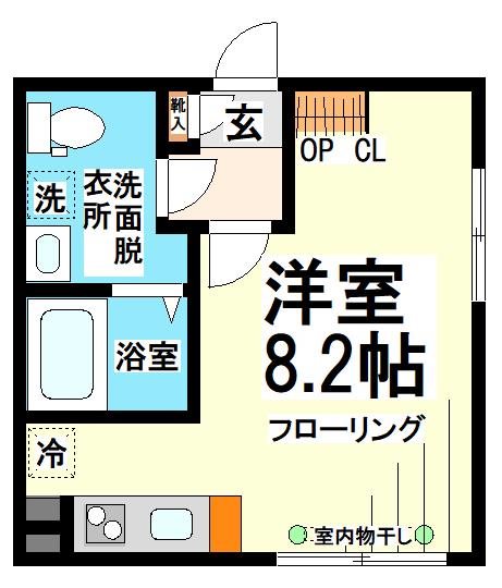 プラシード砧 301号室 間取り