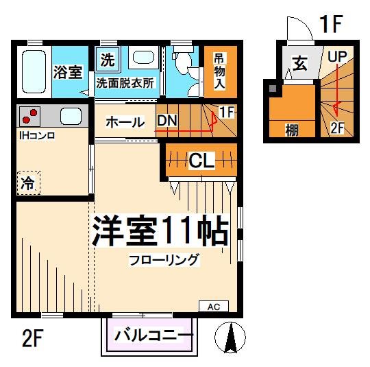 ラス　フローレス 201号室 間取り