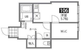 アイコート祖師ヶ谷大蔵 106号室 間取り