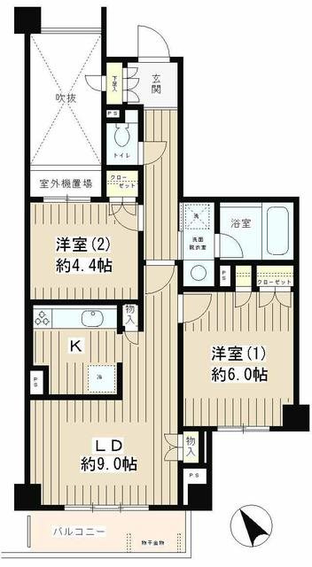 ピュアステージ千歳船橋 間取り図