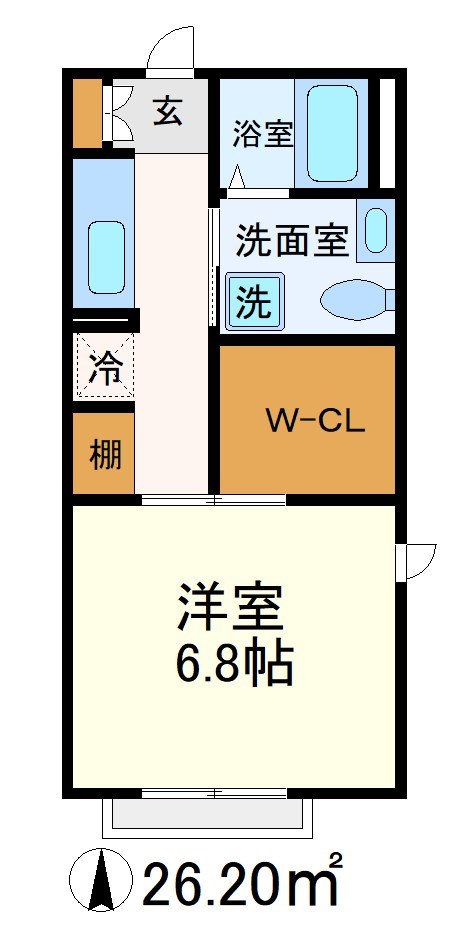 クレールみつわ 102号室 間取り