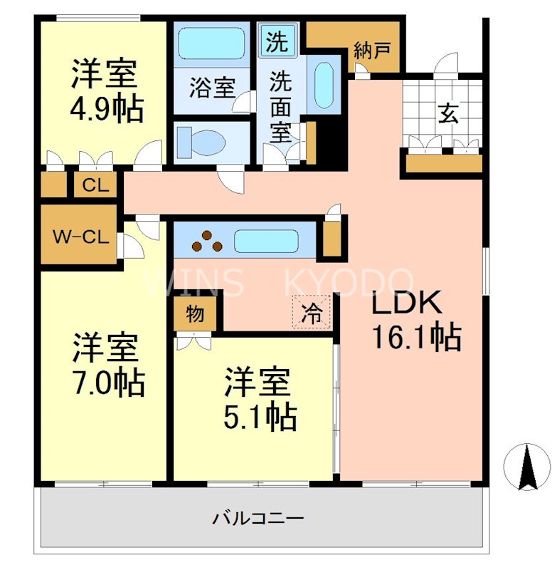 ガーデニエール砧WEST 間取り