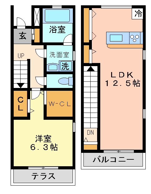 フェルミエール桜丘A棟  間取り