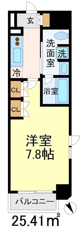 ステージファースト世田谷アジールコート 506号室 間取り