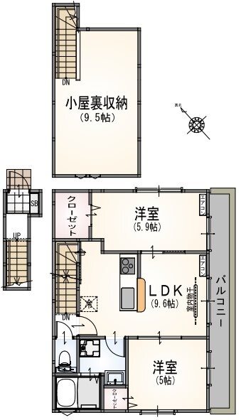 サンライズ狛江 間取り