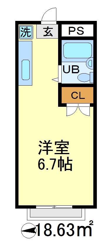 202号室 間取り