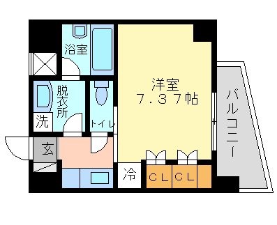 エスシード千歳台 201号室 間取り