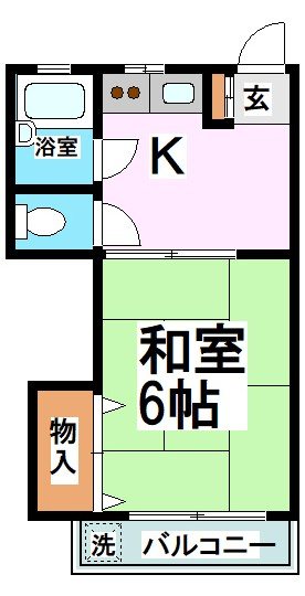 コーポ島田 202号室 間取り