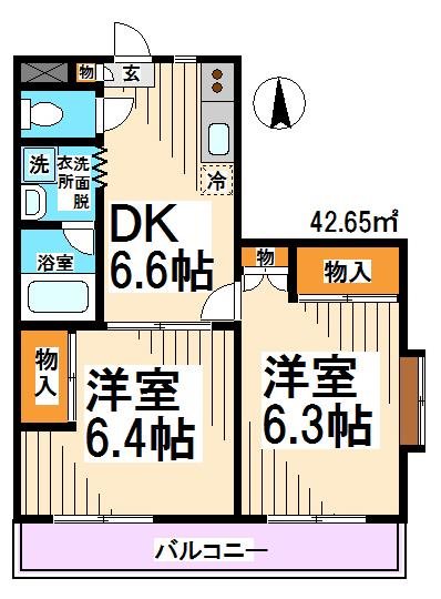 第6島田マンション  間取り