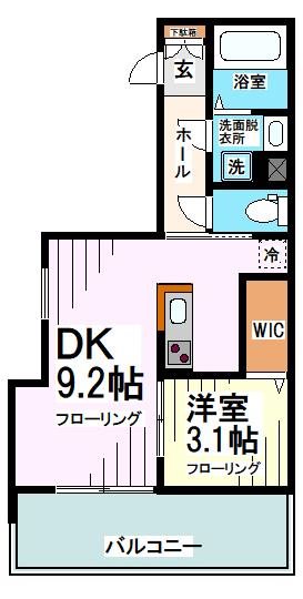 6W（仮）へーベルメゾン砧 302号室 間取り