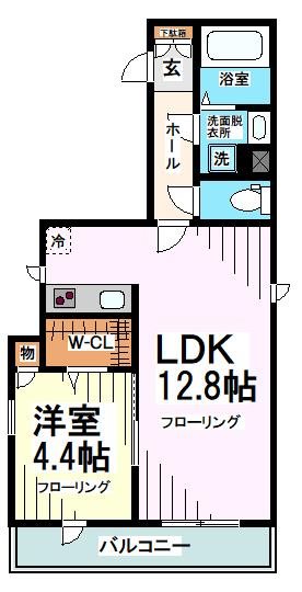 6W（仮）へーベルメゾン砧 202号室 間取り