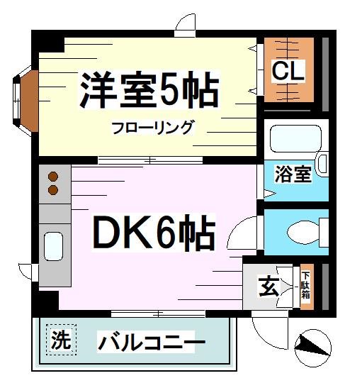 202号室 間取り