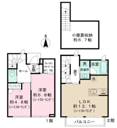 dwell上北沢B棟 101号室 間取り