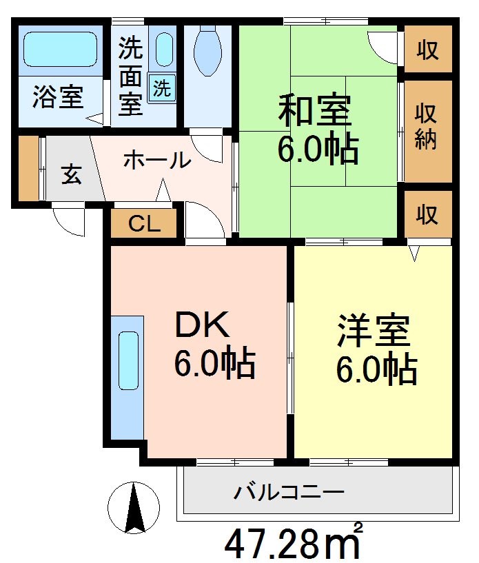 ビューラーマロン　D棟  間取り
