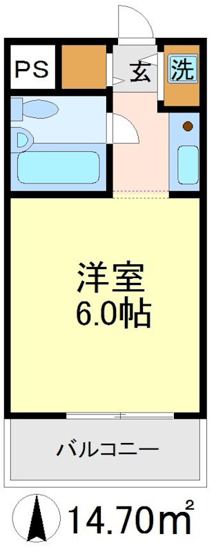 ライトハウス経堂 101号室 間取り