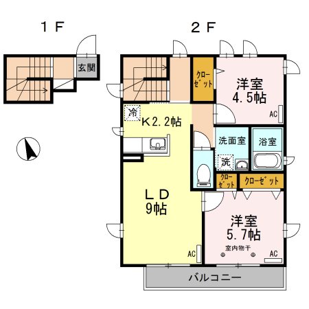 プライムテラス経堂  間取り図