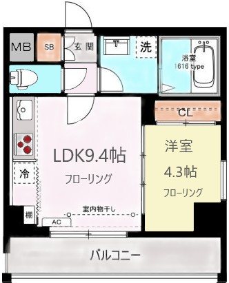 ミレベル千歳台 間取り図