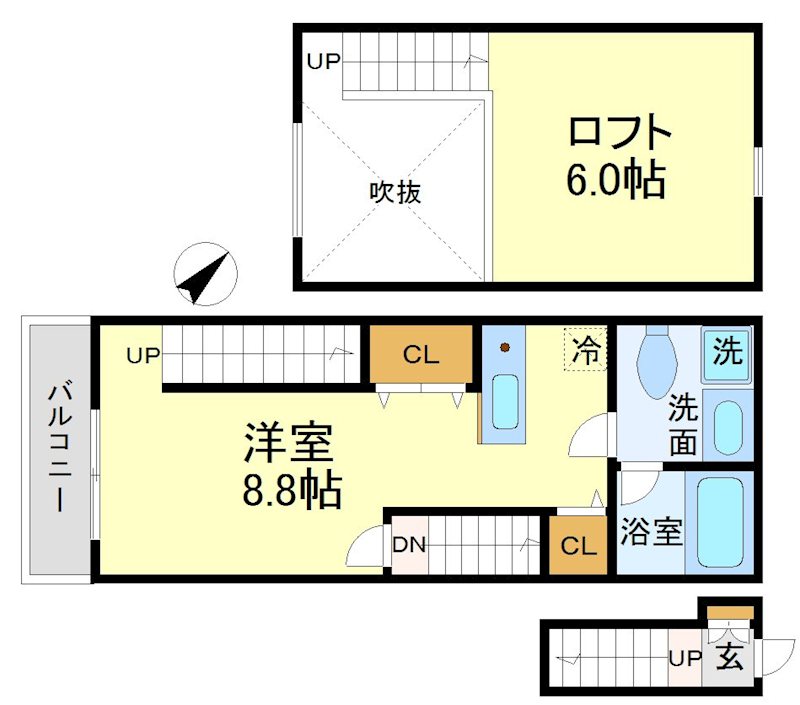 エルセレッソ桜丘 間取り図