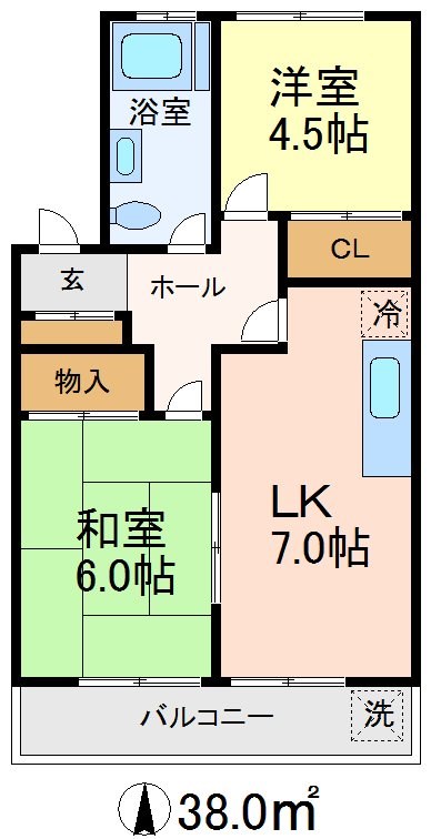 一杉マンション 間取り
