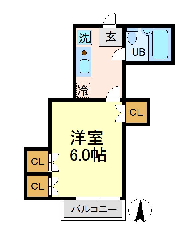 イーストヴィレッジ 間取り図