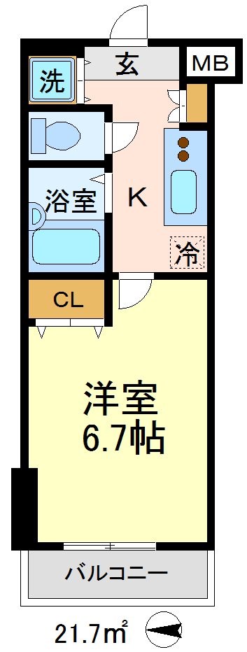 ロアール豪徳寺 304号室 間取り