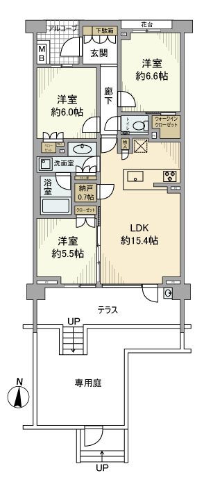 クラッシィハウス上北沢 間取り図