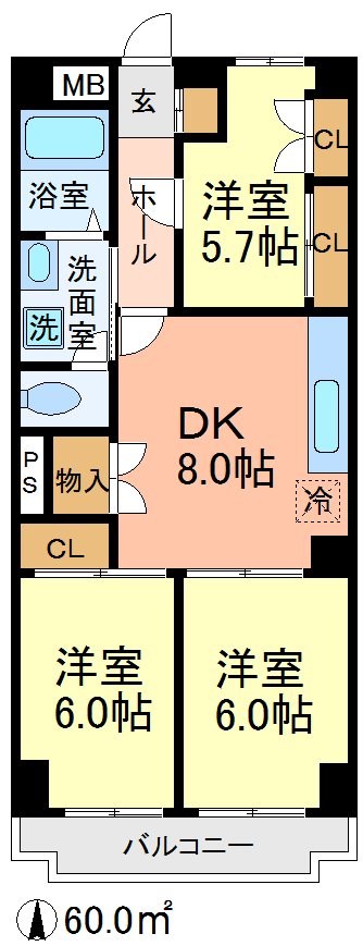 メゾンセザール32 間取り