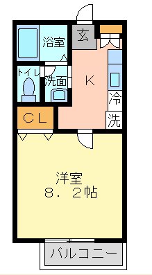 ブランドール千歳 間取り図