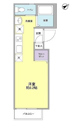 ミルクリークS 203号室 間取り