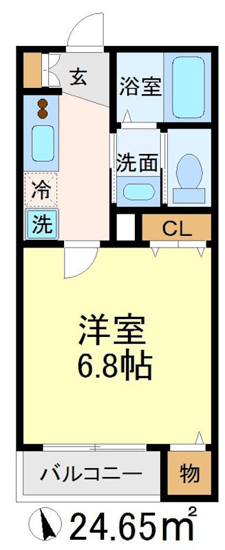リュミエール砧 間取り図