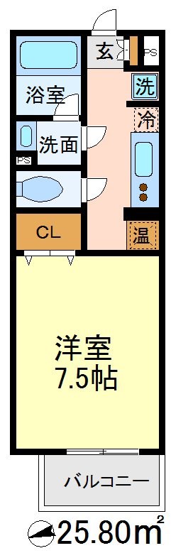 ベルク城山壱番舘 間取り