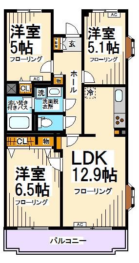 ドームズ芦花公園 間取り