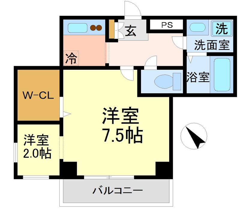 ヒルズ喜多見 間取り図