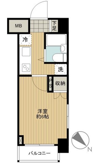 ルーブル千歳船橋 212号室 間取り