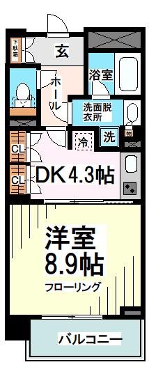 リージア経堂テラスガーデン 331号室 間取り