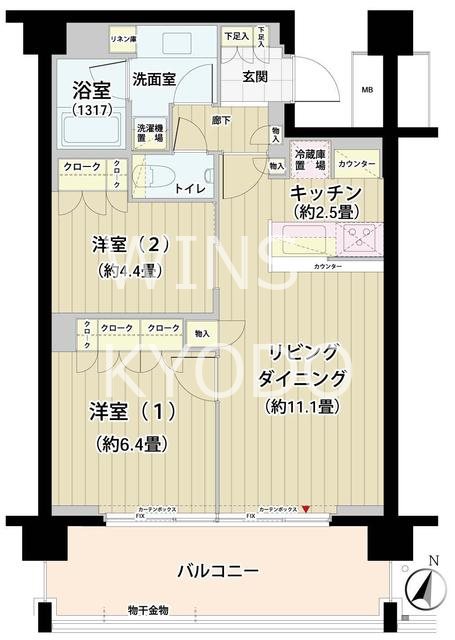 ガーデニエール砧レジデンス  間取り
