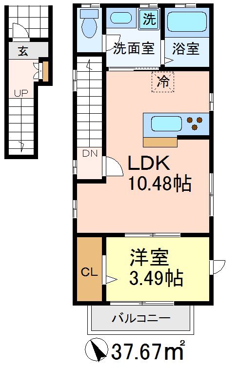 ドミール　アルページュB棟 間取り