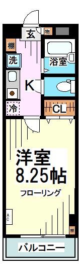 エテルノ祖師谷 205号室 間取り