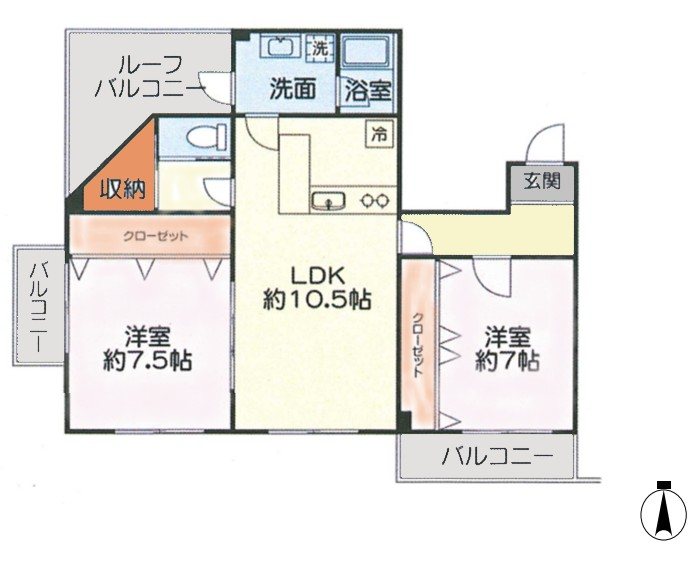 松原屋第三ビル 間取り図