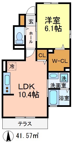Reveur Constellation 1番館 103号室 間取り
