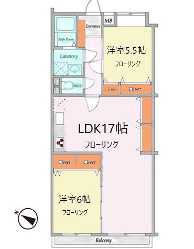ガーデンハウス千歳船橋 209号室 間取り