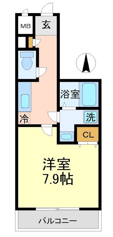 VIDA世田谷桜丘（ヴィーダ） 405号室 間取り