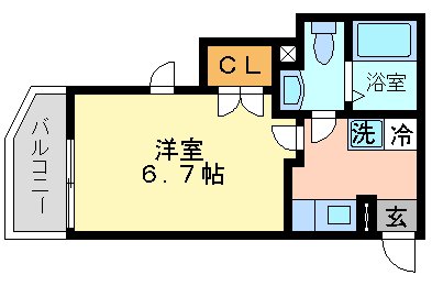 SBフラッツWEST 202号室 間取り